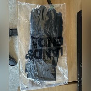 Lands End Black fleece gloves new in packaging.